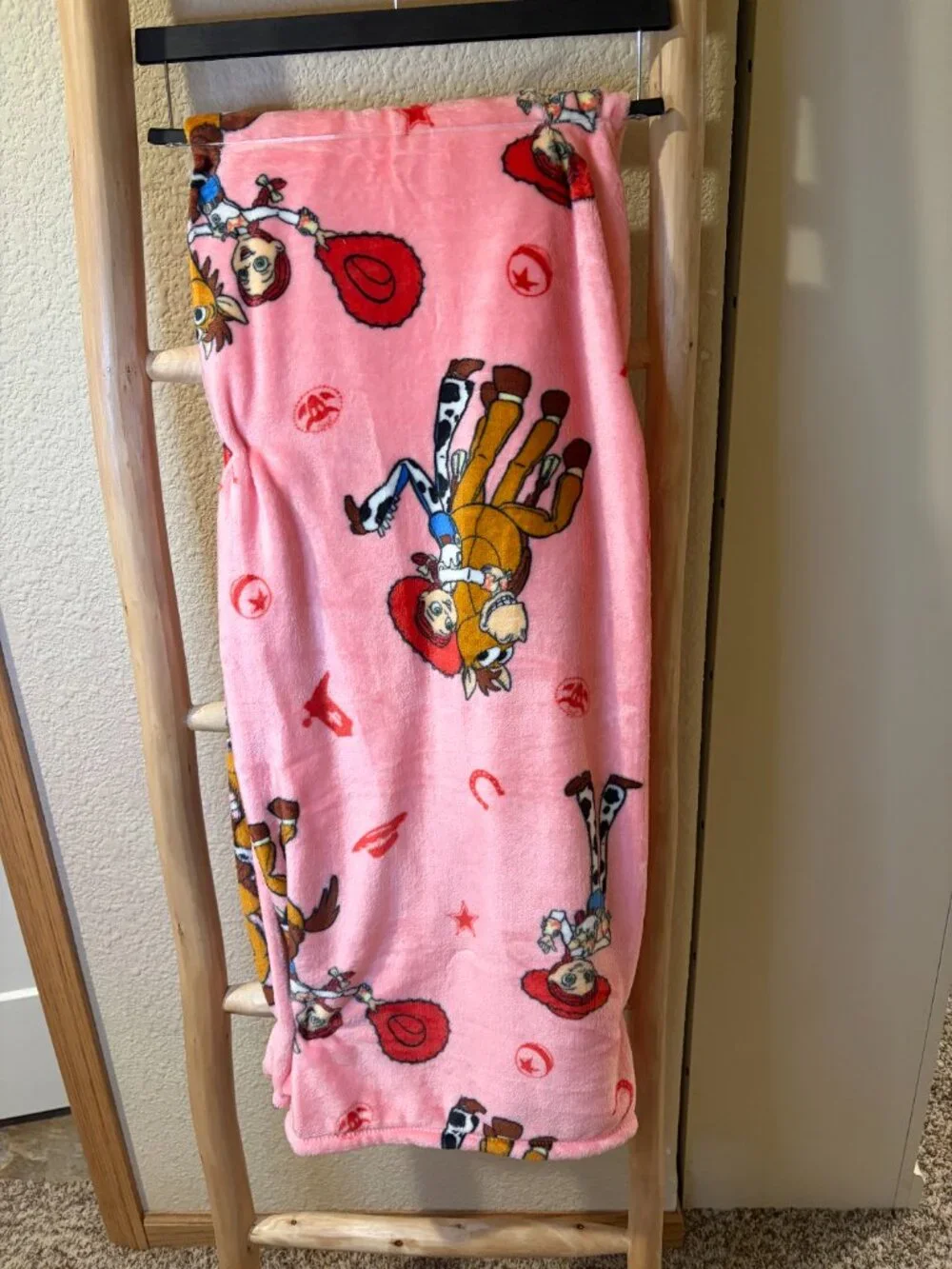 Disney Pixar Toy Story 5 Jessie Plush Throw Blanket Pink 50x70 NWT